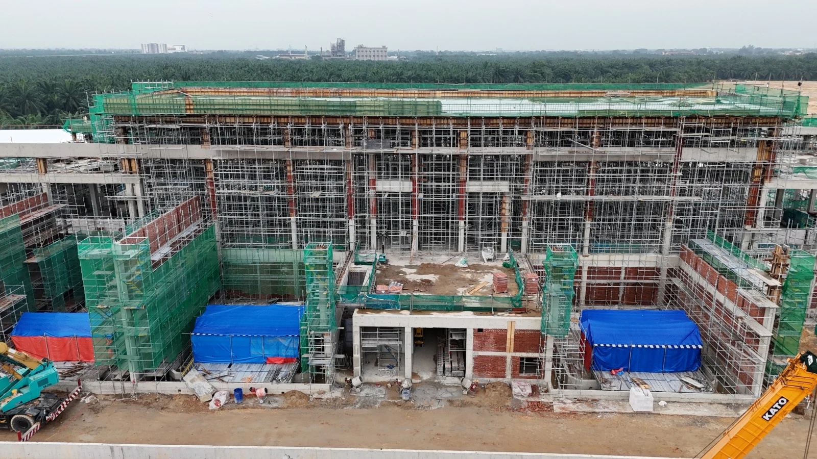 Aerial view of the supplied Klang Valley Tech Park infrastructure site
