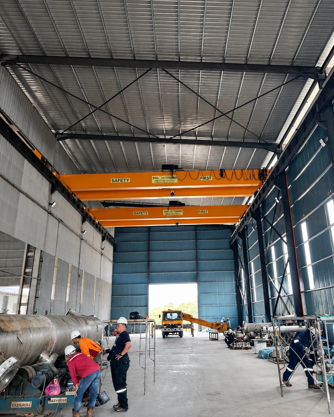 Baseera Engineering Double Girder Crane Project project site