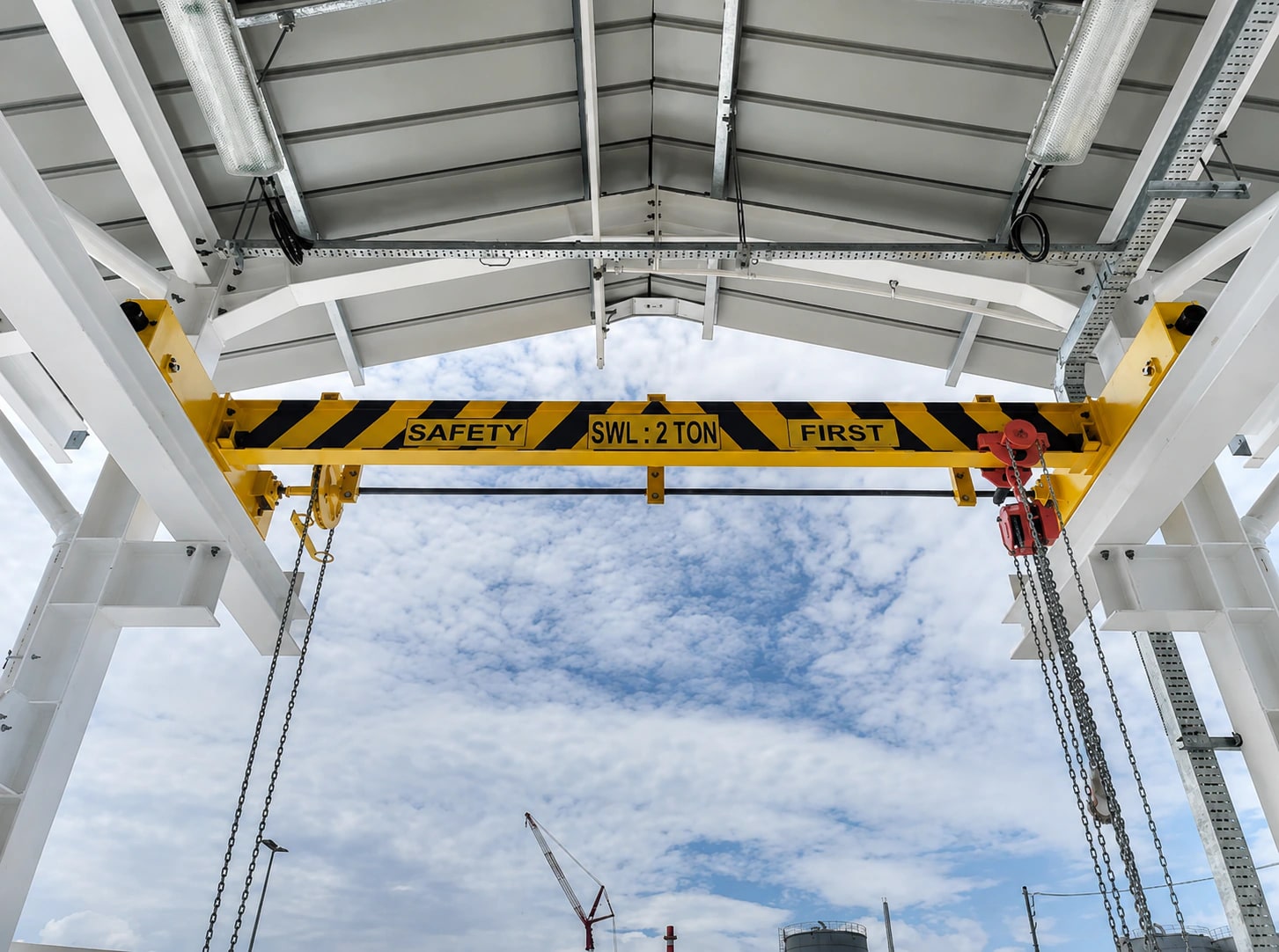 Overhead lifting system at the supplied Petronas Gas project